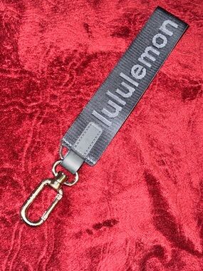 Lululemon Branded Key Strap key fob keychain - navy blue